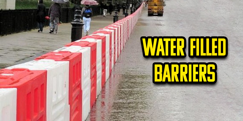 Water filled barriers