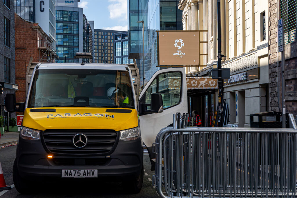 Paragon Traffic Management at the PFA Awards in Manchester